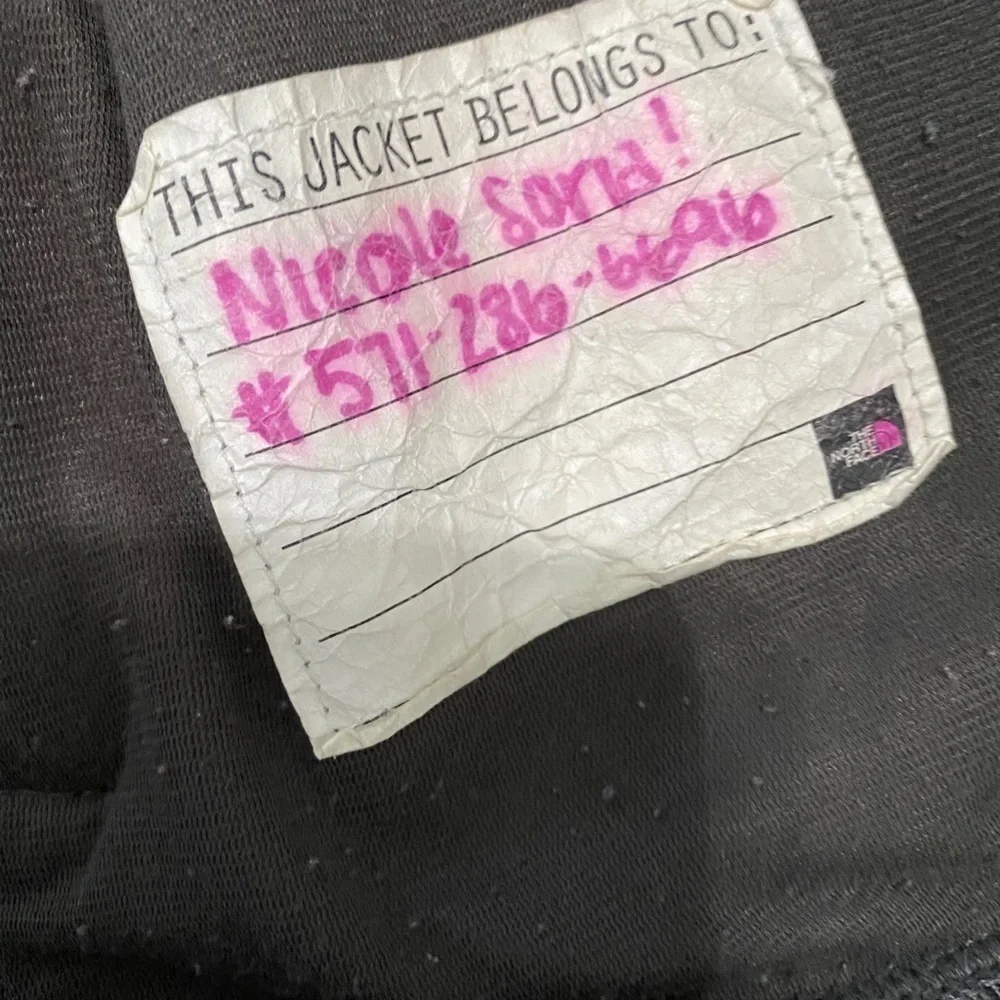 The North Face Girls Denali Fleece Gray Pink XL 18